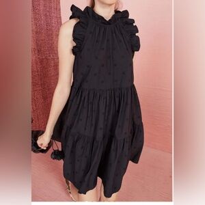 Ulla Johnson  Black Ruffle Kids Dress
